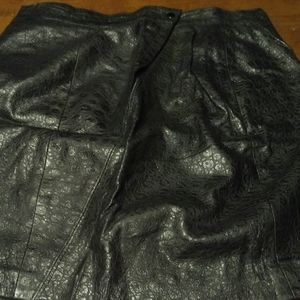 BEGEDOR Vintage Leather Skirt Size 10